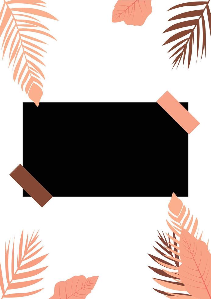 Social media post template design vector