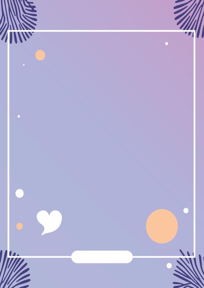 Social media post purple background design vector