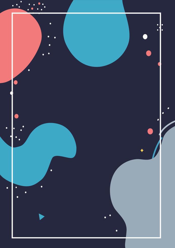 Social media fluid style background vector