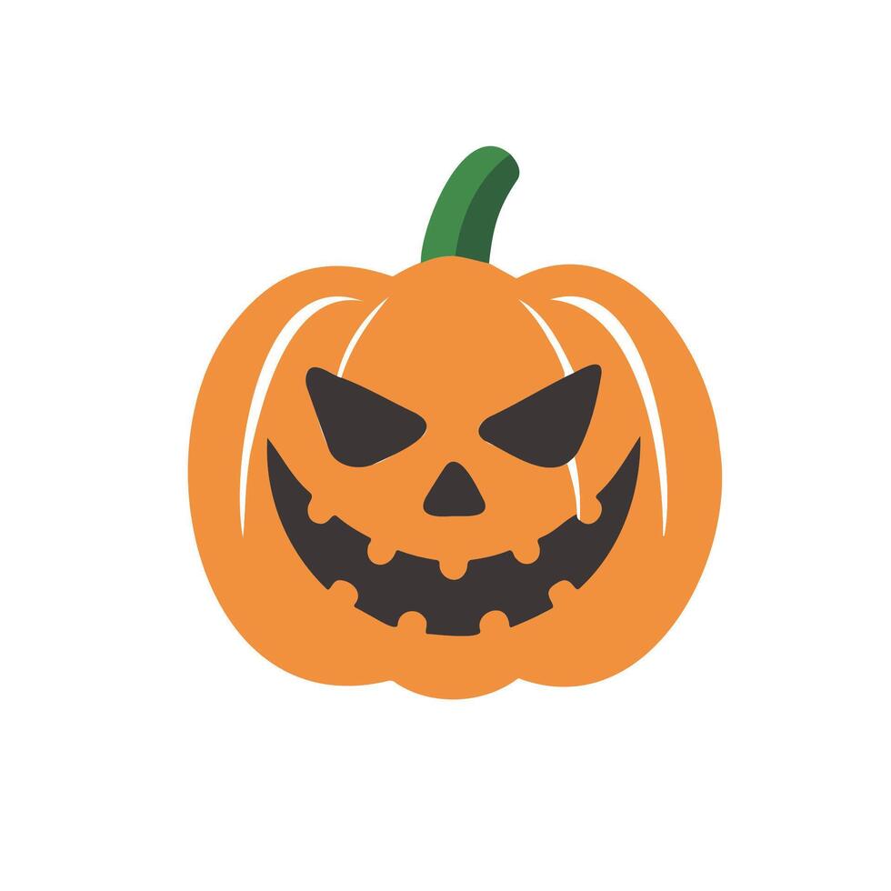 Halloween design with decorative pumpkins. vector