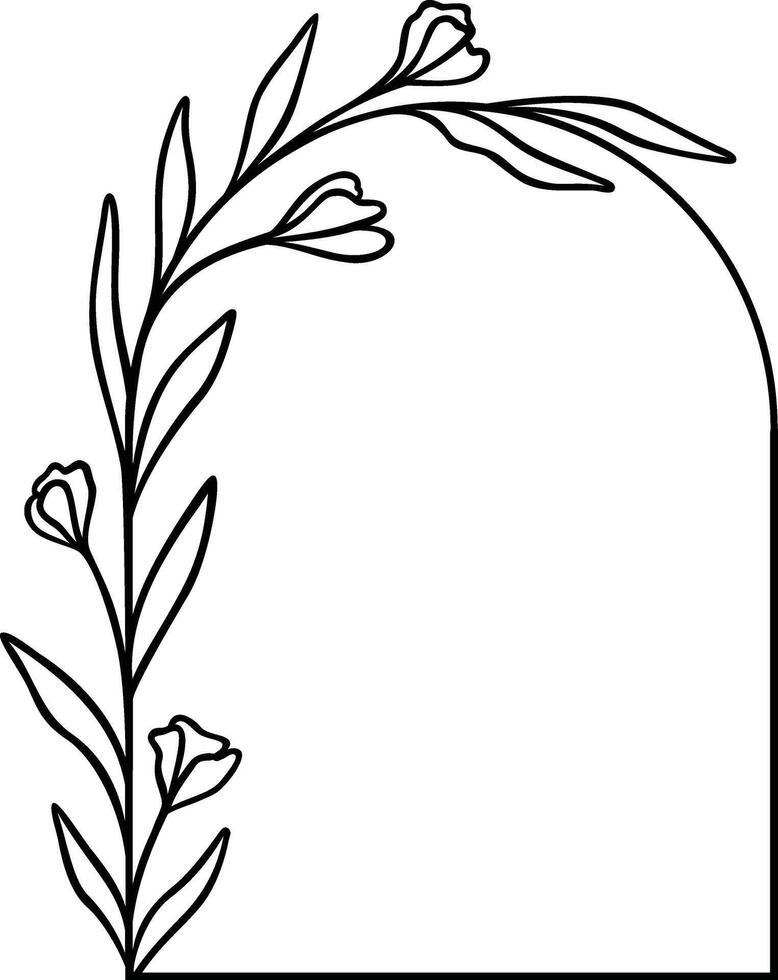 Floral Arch Border vector