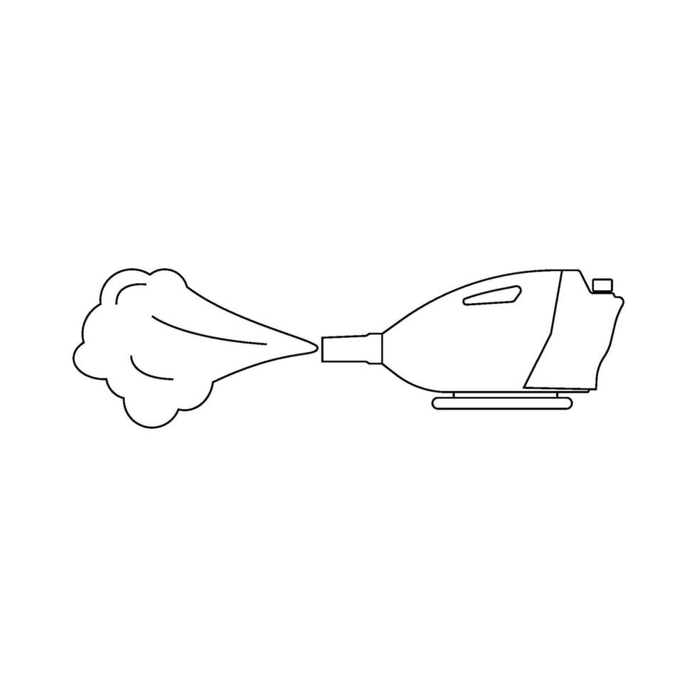 mosquito fogging machine icon illustration design vector