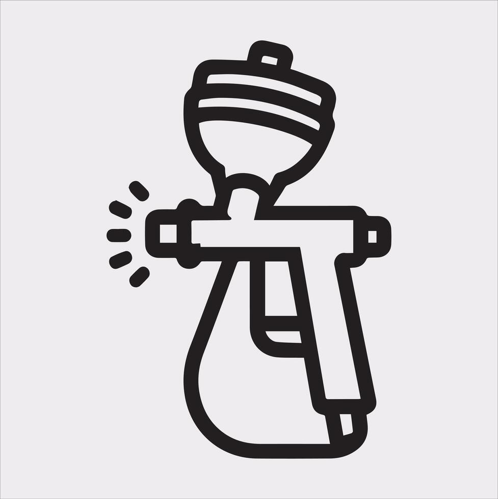 Minimalist Paint Spray Silhouette Design vector