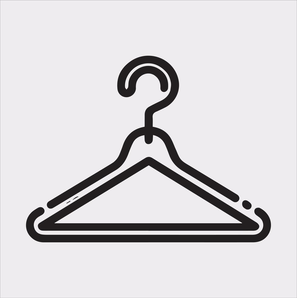 Captivating Hanger Art for Fashion-Related Graphics vector