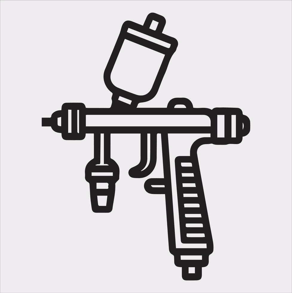 High-Definition Paint Spray on White Background vector