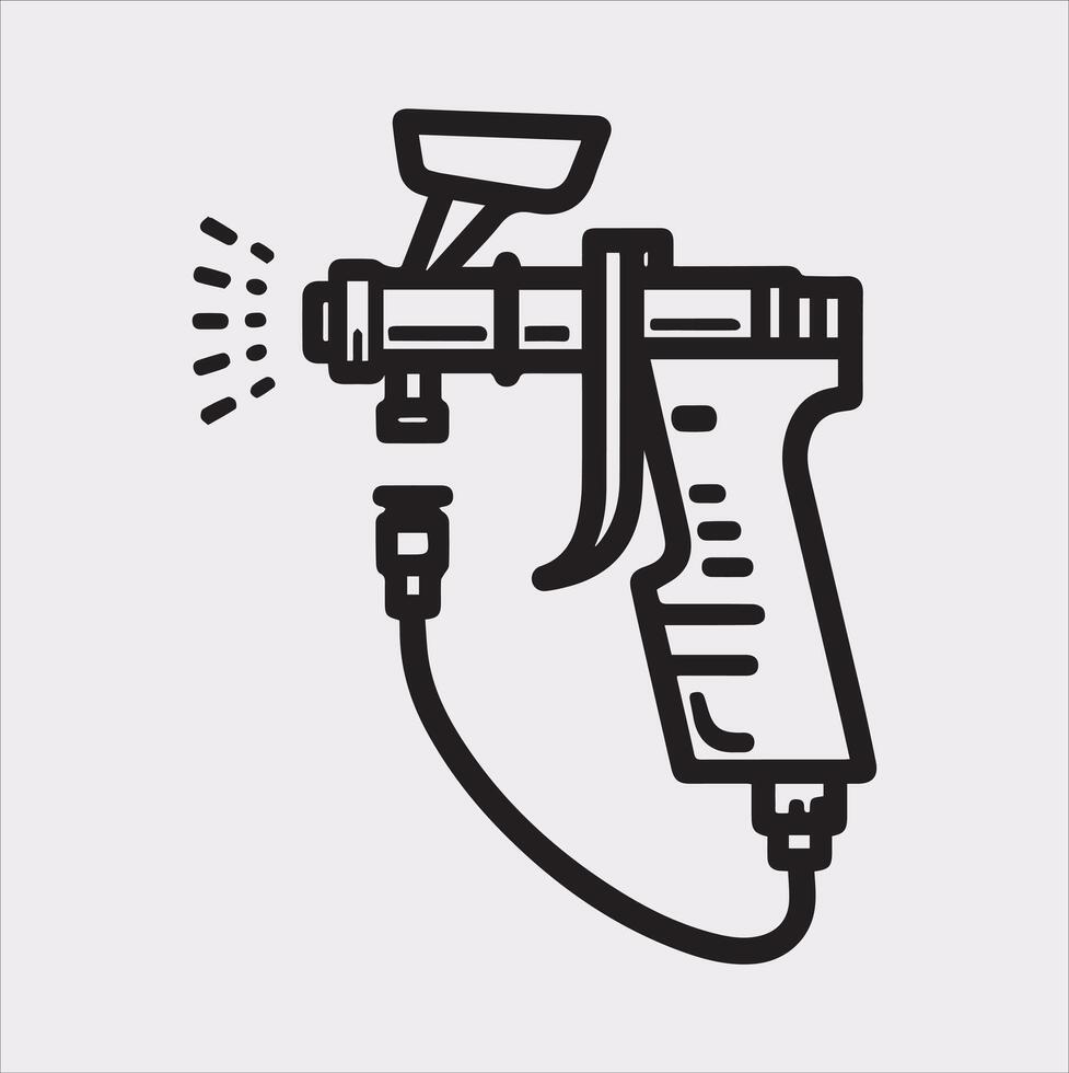 Sharp Paint Spray Silhouette for Digital Art vector