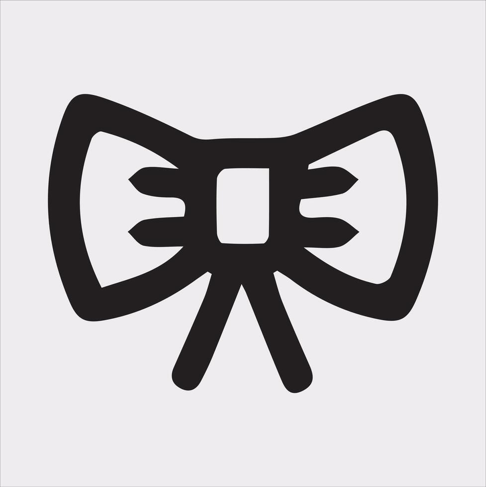 Minimalistic Bow Tie Design for Graphics vector