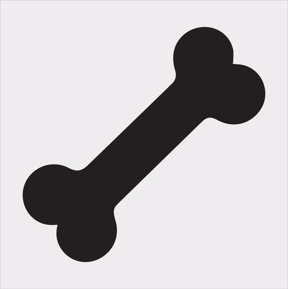 Minimalist Bone Art Ideal for Medical and Educational Use vector