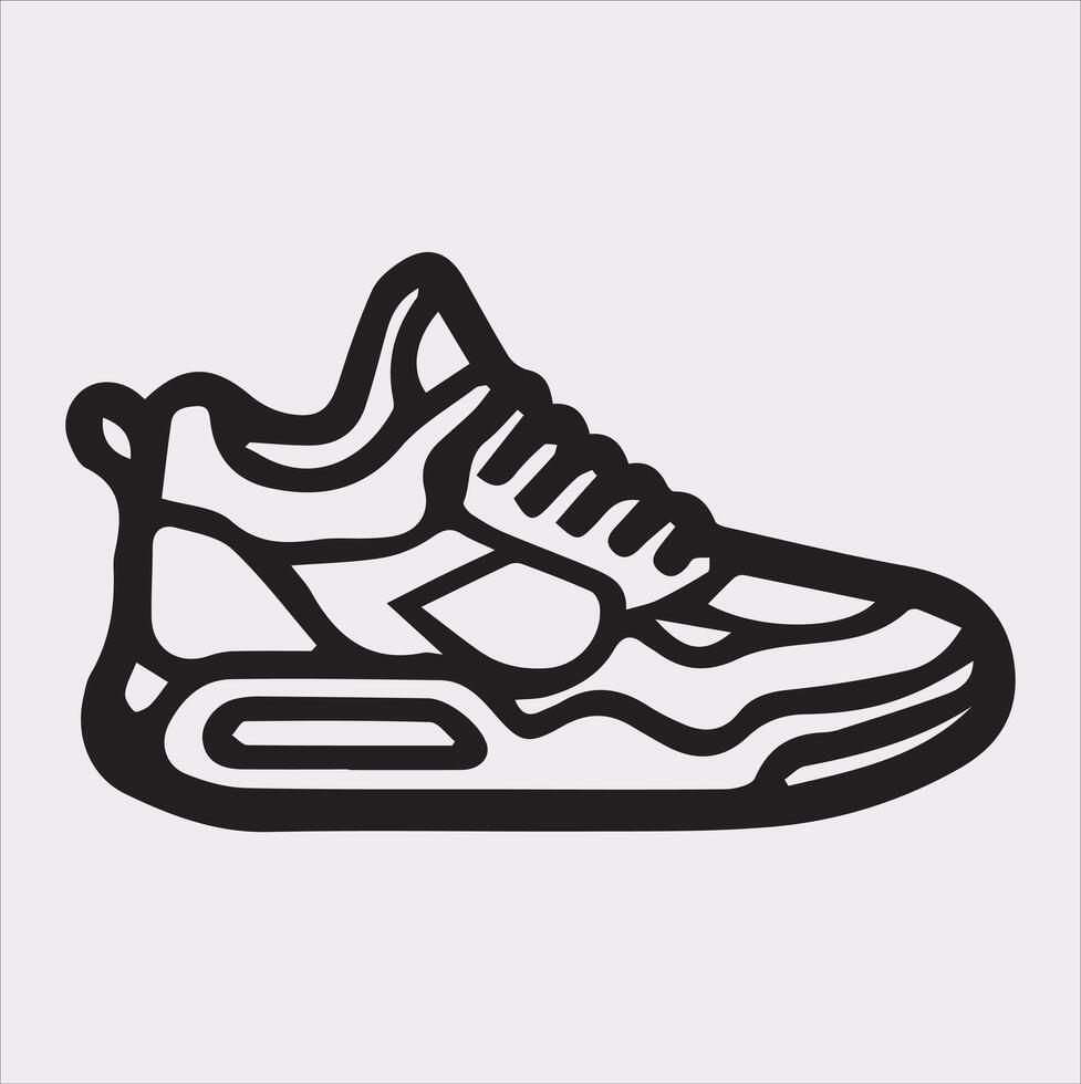Classic Boot Silhouette Design on a Crisp White Background vector