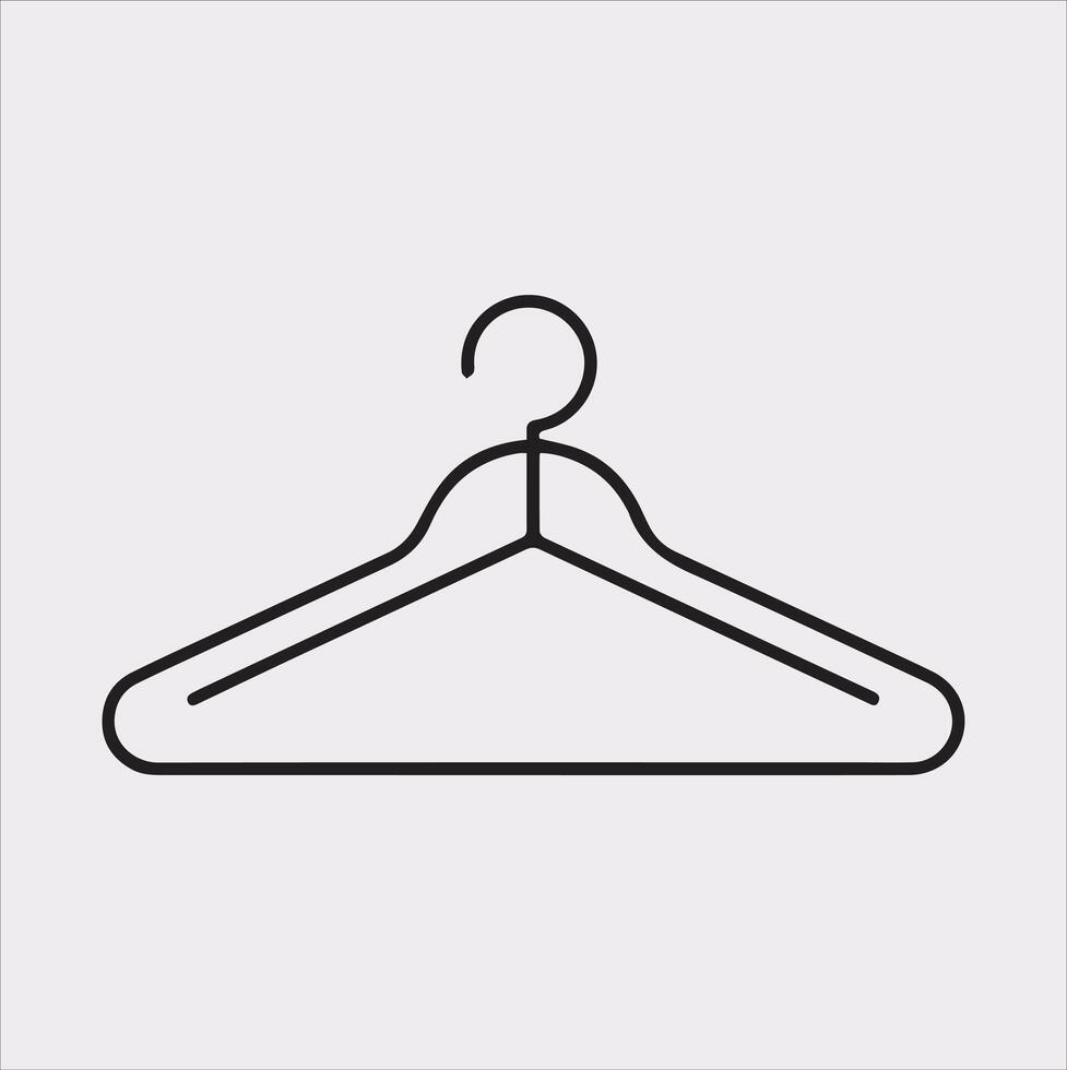 Fashion-Forward Hanger Illustration for Graphic Designers vector