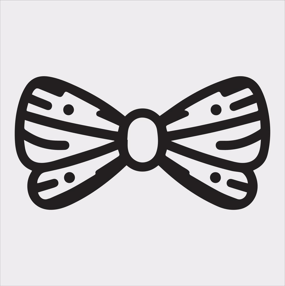 High-Resolution Bow Tie Art on a White Canvas vector