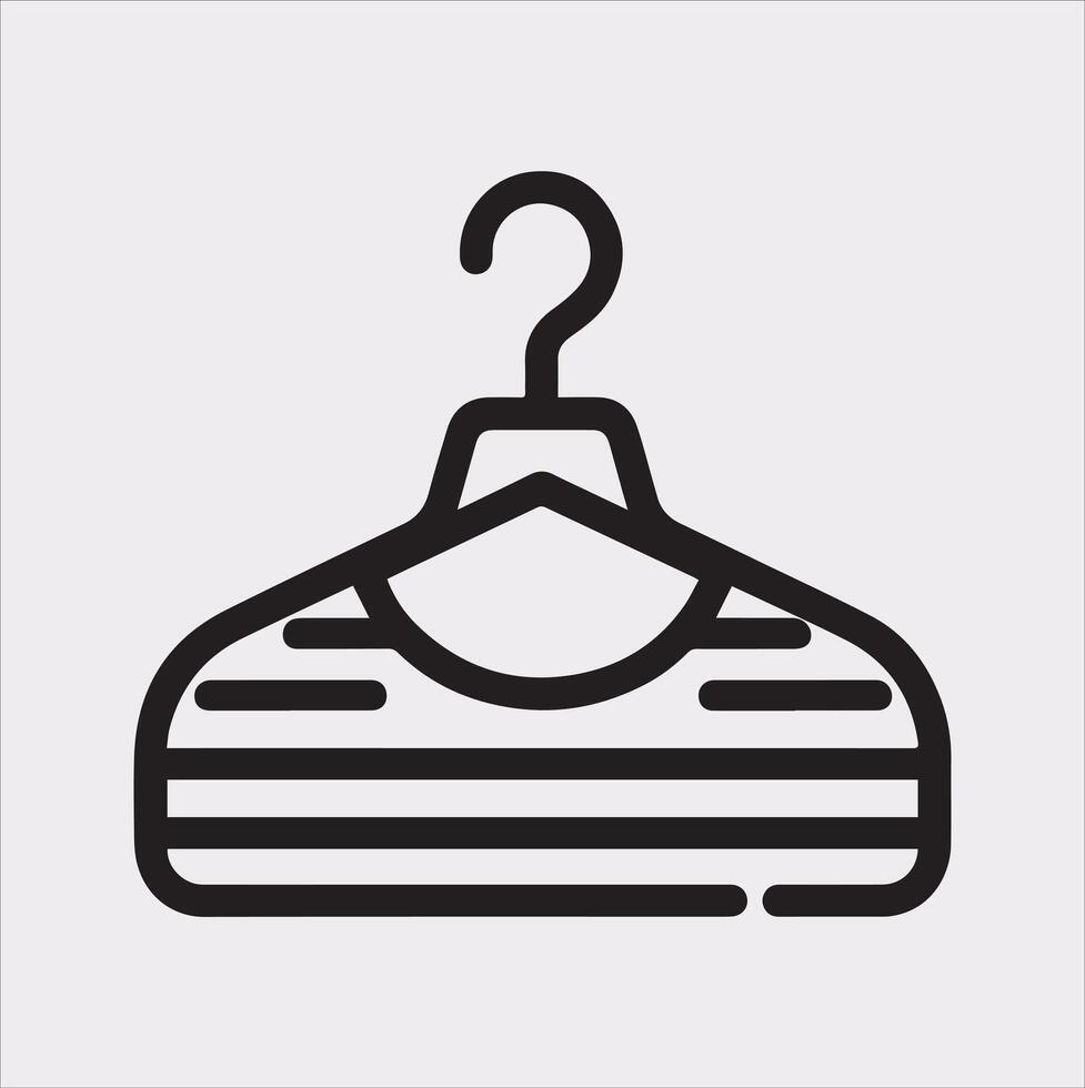Hanger Silhouette Essential for Fashion and Retail Designs vector