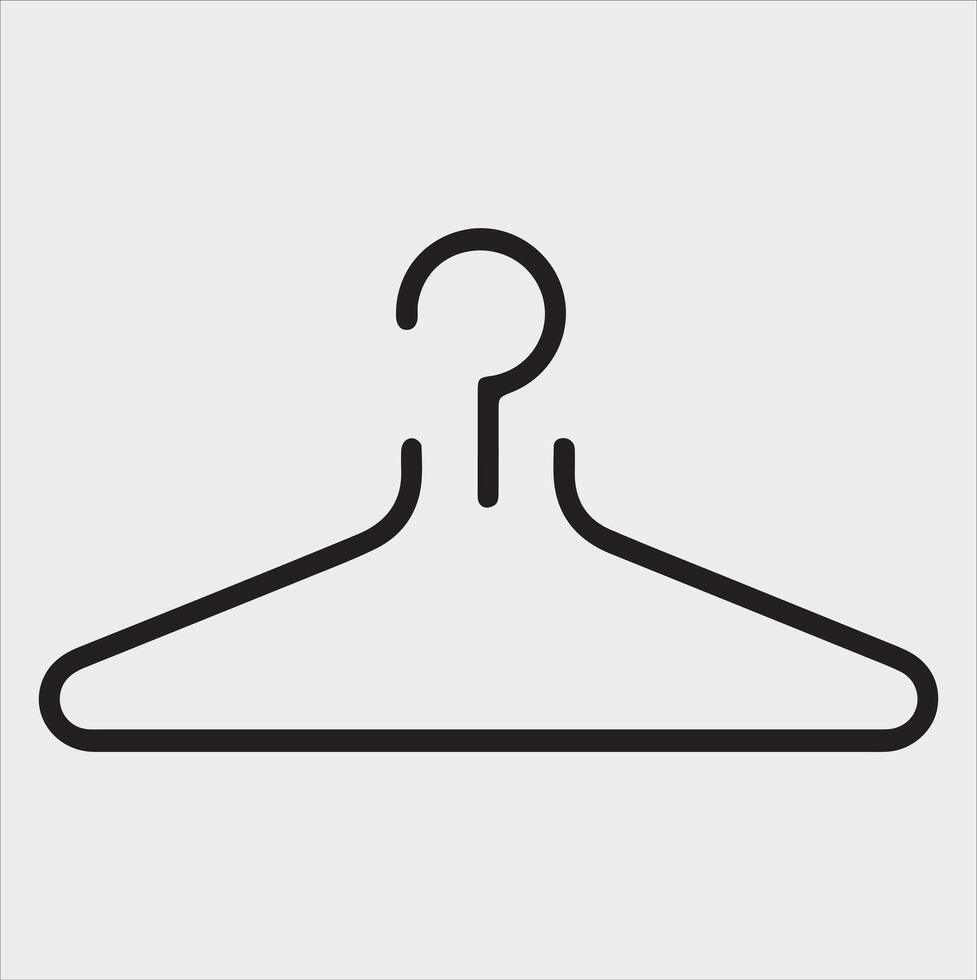 Fashion-Ready Hanger Design on a Clean White Background vector