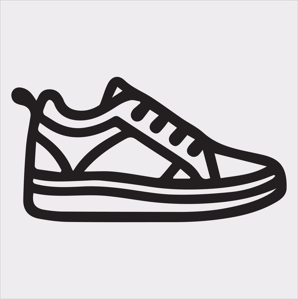 Boot Silhouette Art on a White Canvas vector