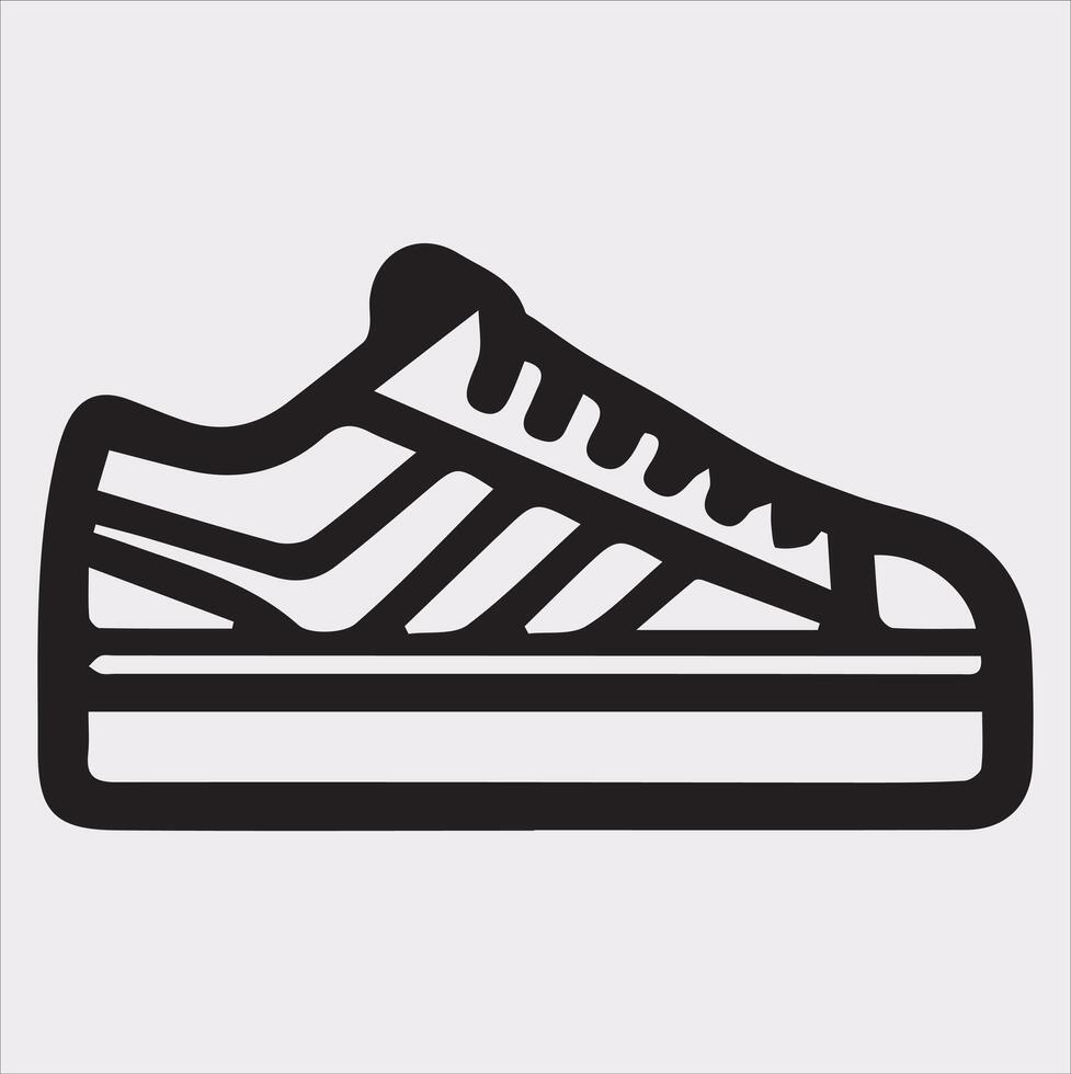Boot Silhouette Art Perfect for Fashion Projects vector