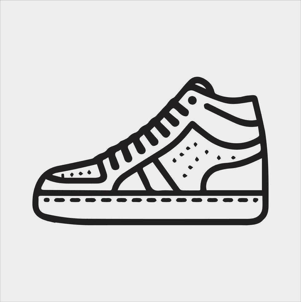Striking Boot Silhouette Perfect for Fashion Projects vector