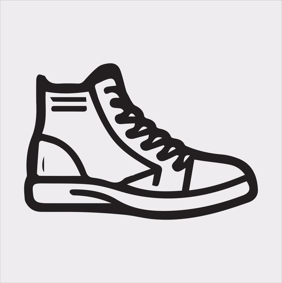 Bold Boot Design on a Pristine White Background vector