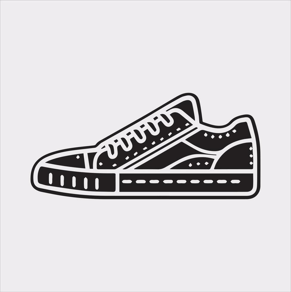 Customizable Boot Silhouette Art on a White Background vector