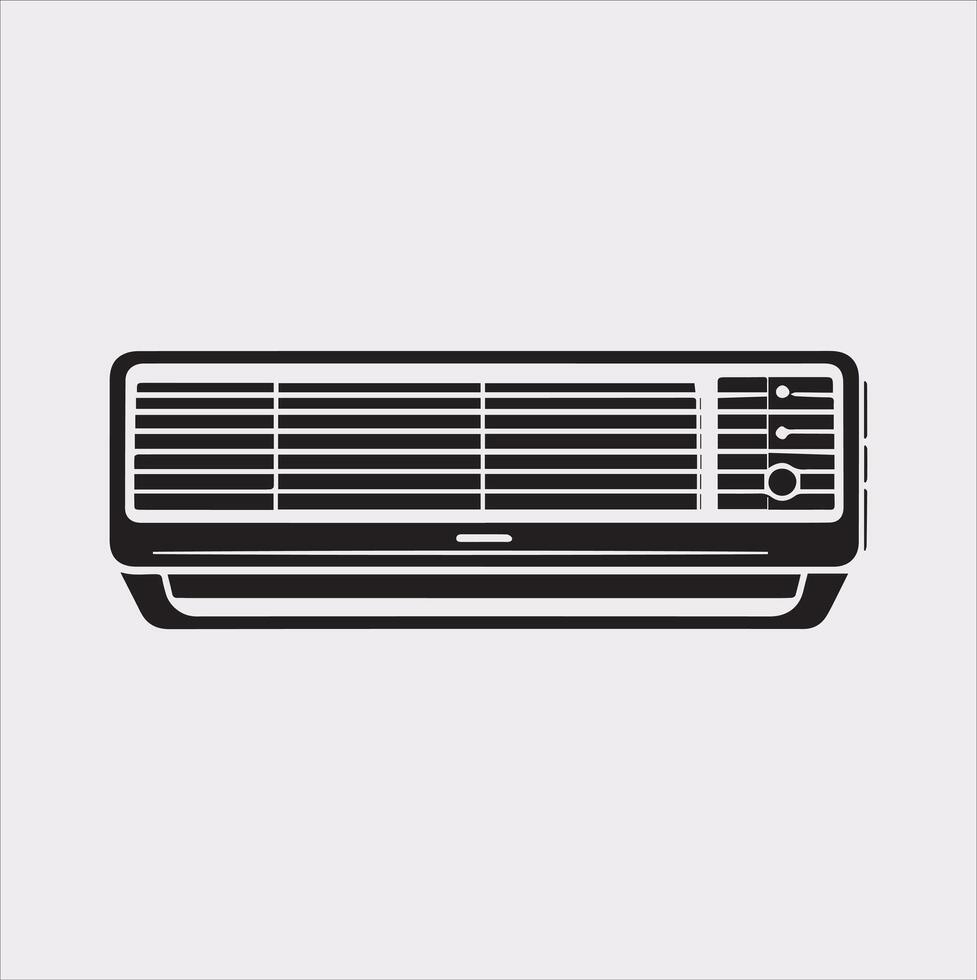 Air Conditioner Silhouette for Infographics and Presentations vector