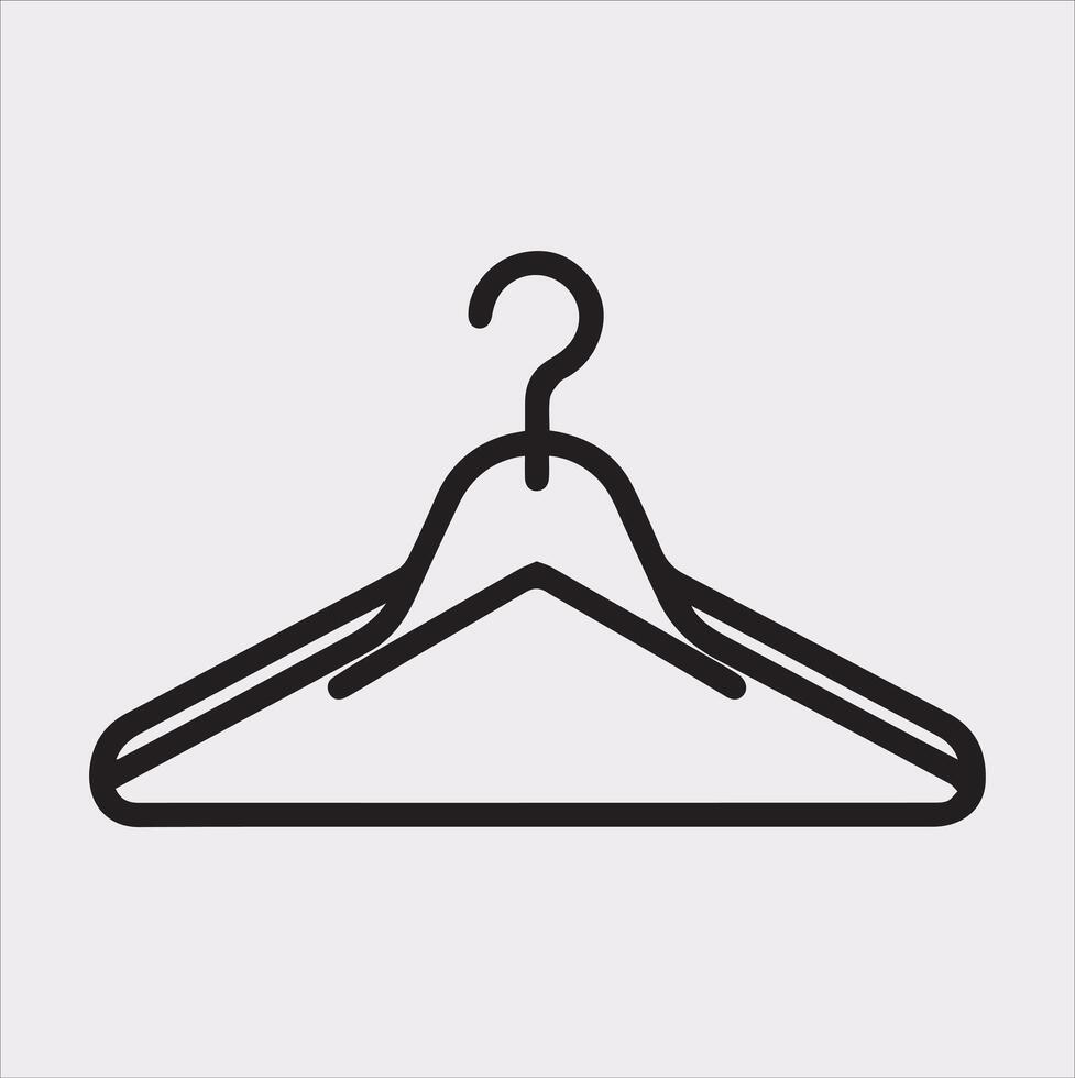 Professional Hanger Silhouette for Graphic vector