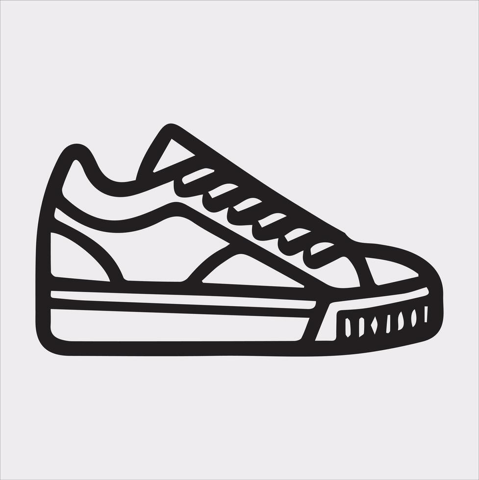 Elegant Boot Silhouette Graphics on Clean White Background vector