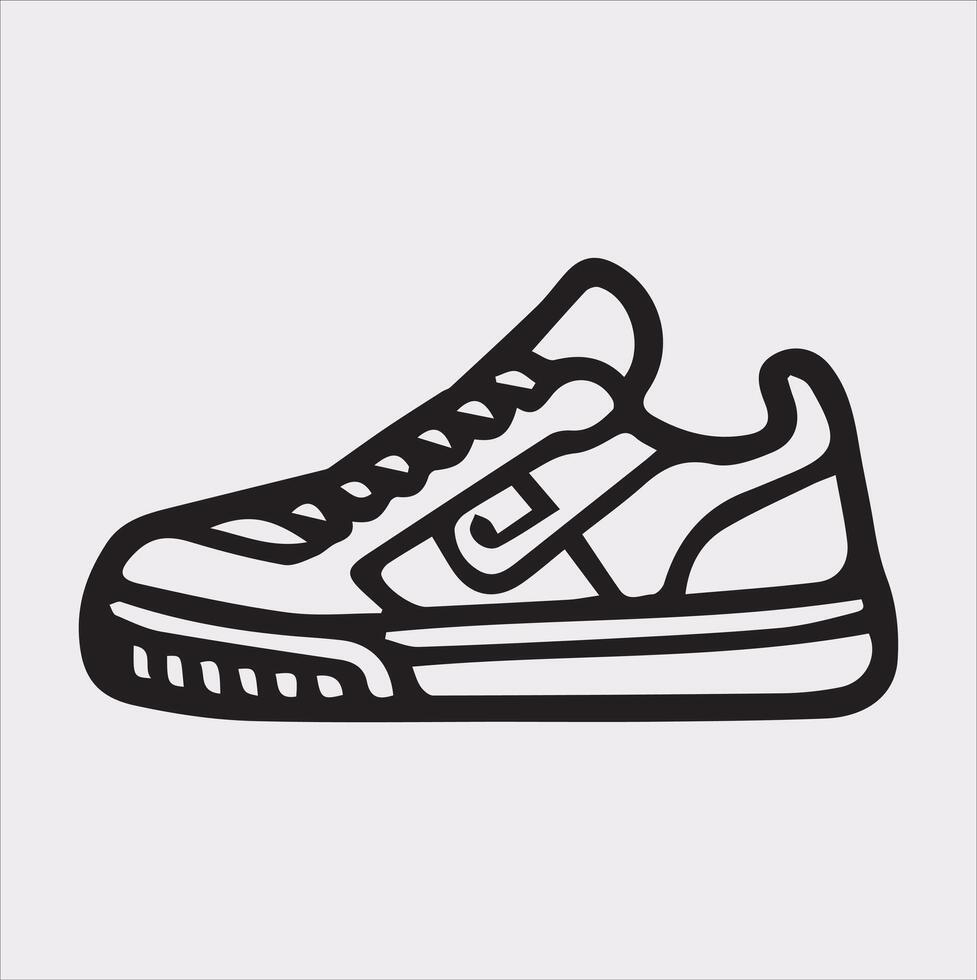 Boot Graphic Silhouette on Clean White Background vector