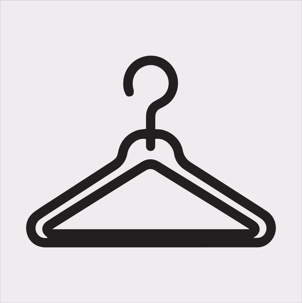 Hanger Silhouette A Stylish Addition to Your Design Collection vector