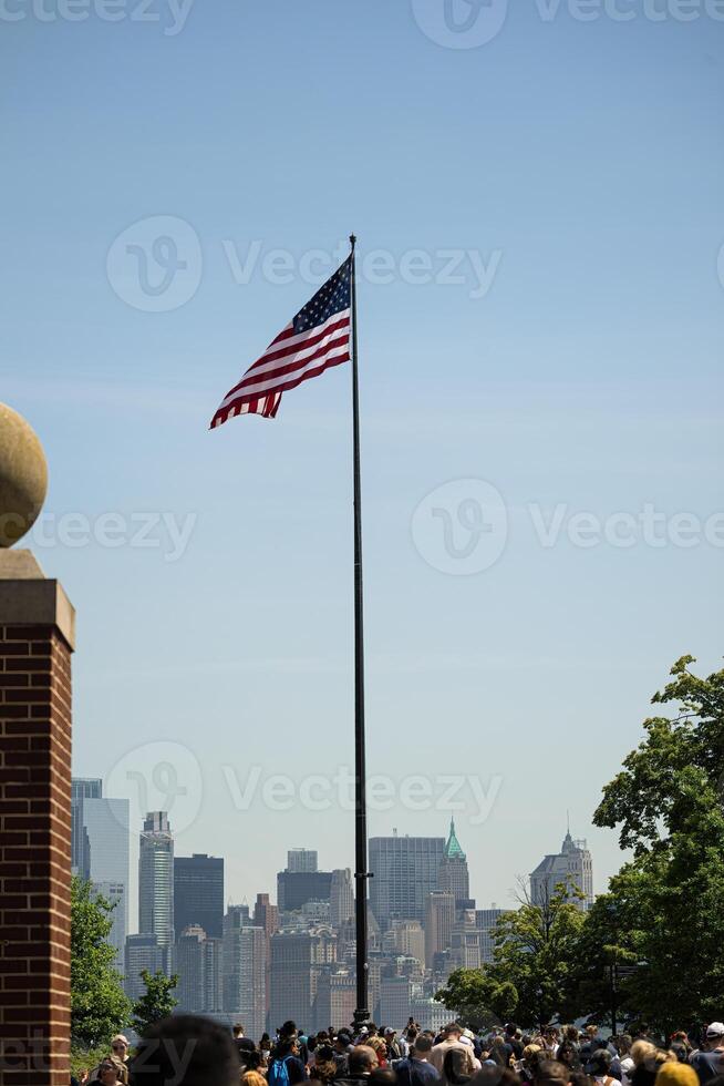 US flag, the symbol of unity, freedom and the values upon which the US photo