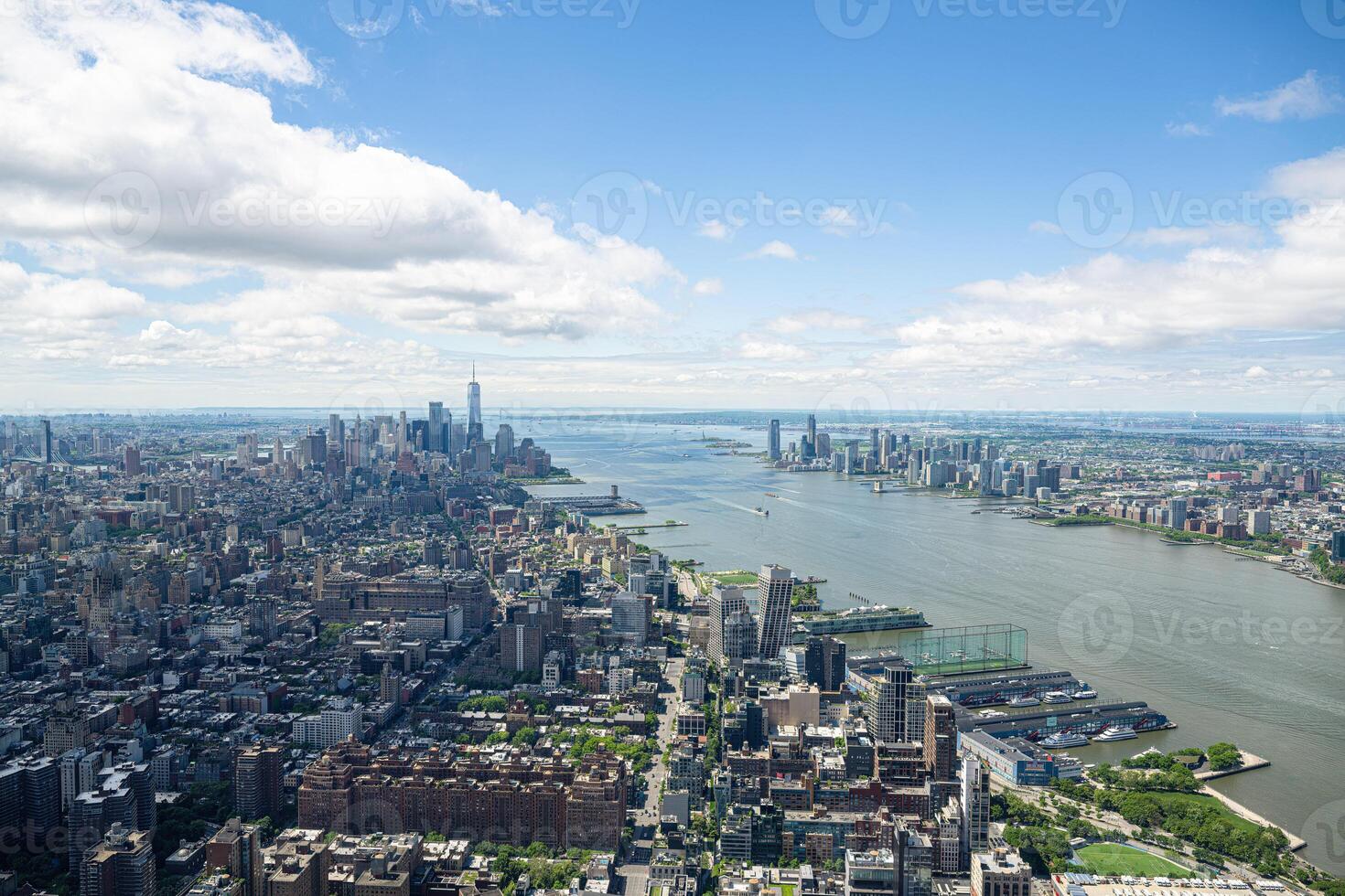 The aerial view from the viewing platform of The Edge in New York photo