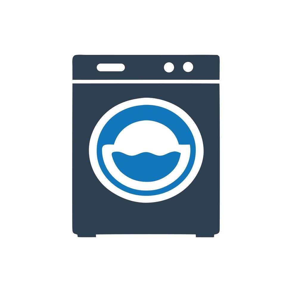 Clothes Dryer Icon on white background vector
