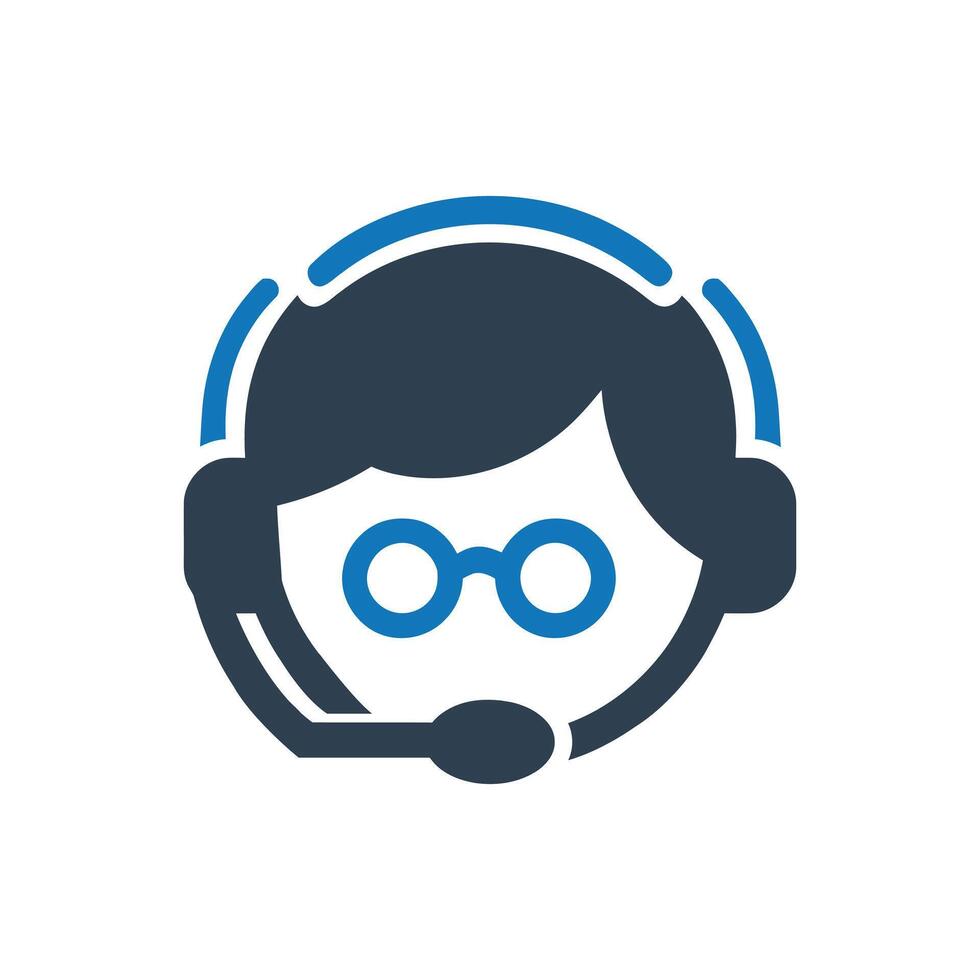 Customer service icon vector