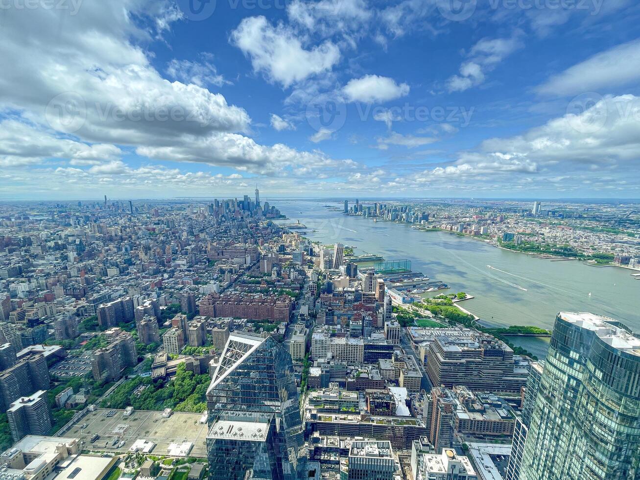 The aerial view from the viewing platform of The Edge in New York photo
