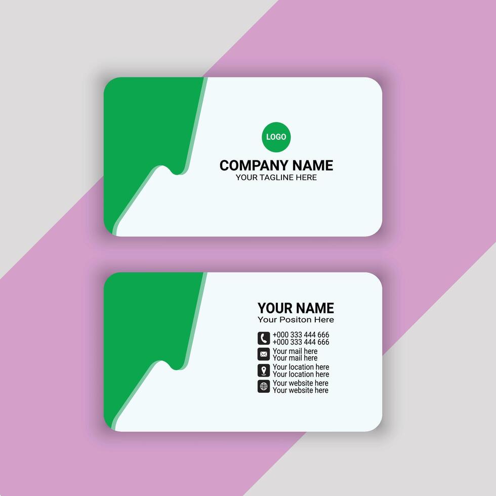Business Card Design vector