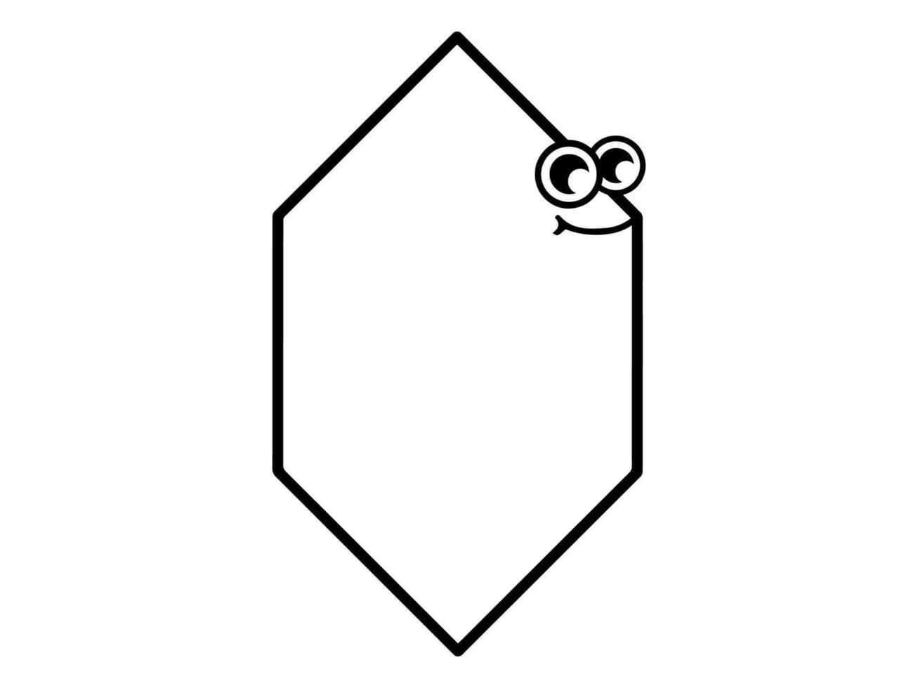 Unique Frame Black and White vector
