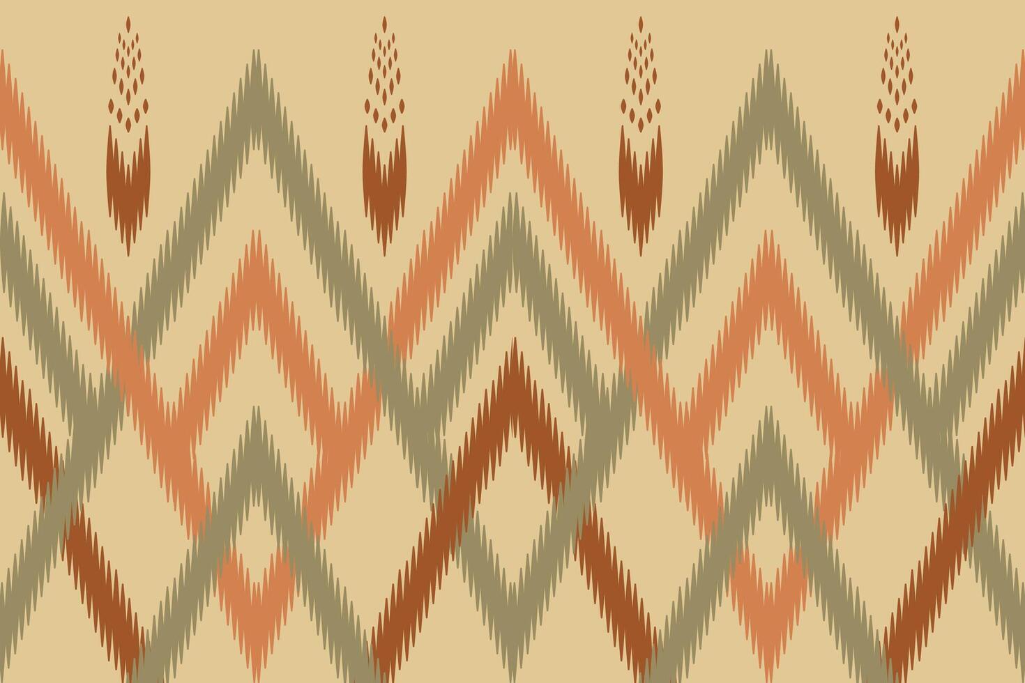 ikat geometric ethnic pattern. vector