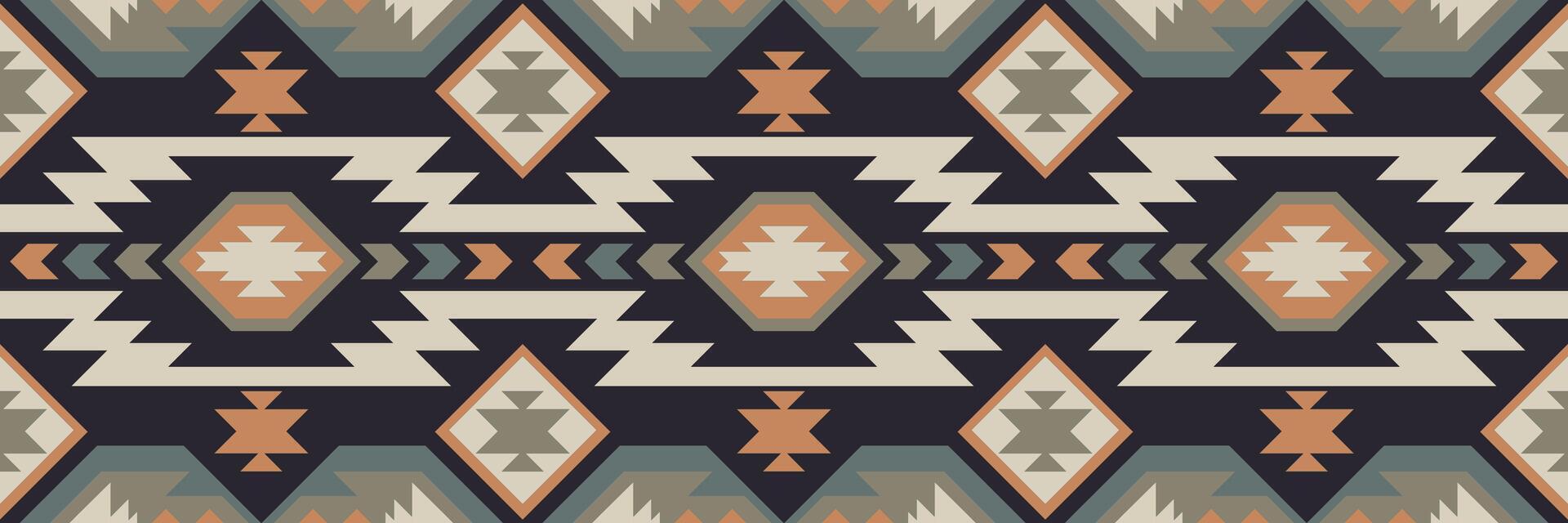 Navajo Abstract Native Tribal Pattern For making patterns on carpets, fabrics, and wallpapers. vector