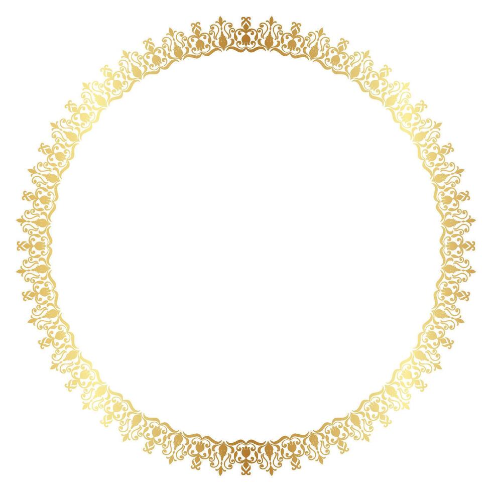 Golden circle. Elegant circle profit. Abstract pattern for graphic element. vector