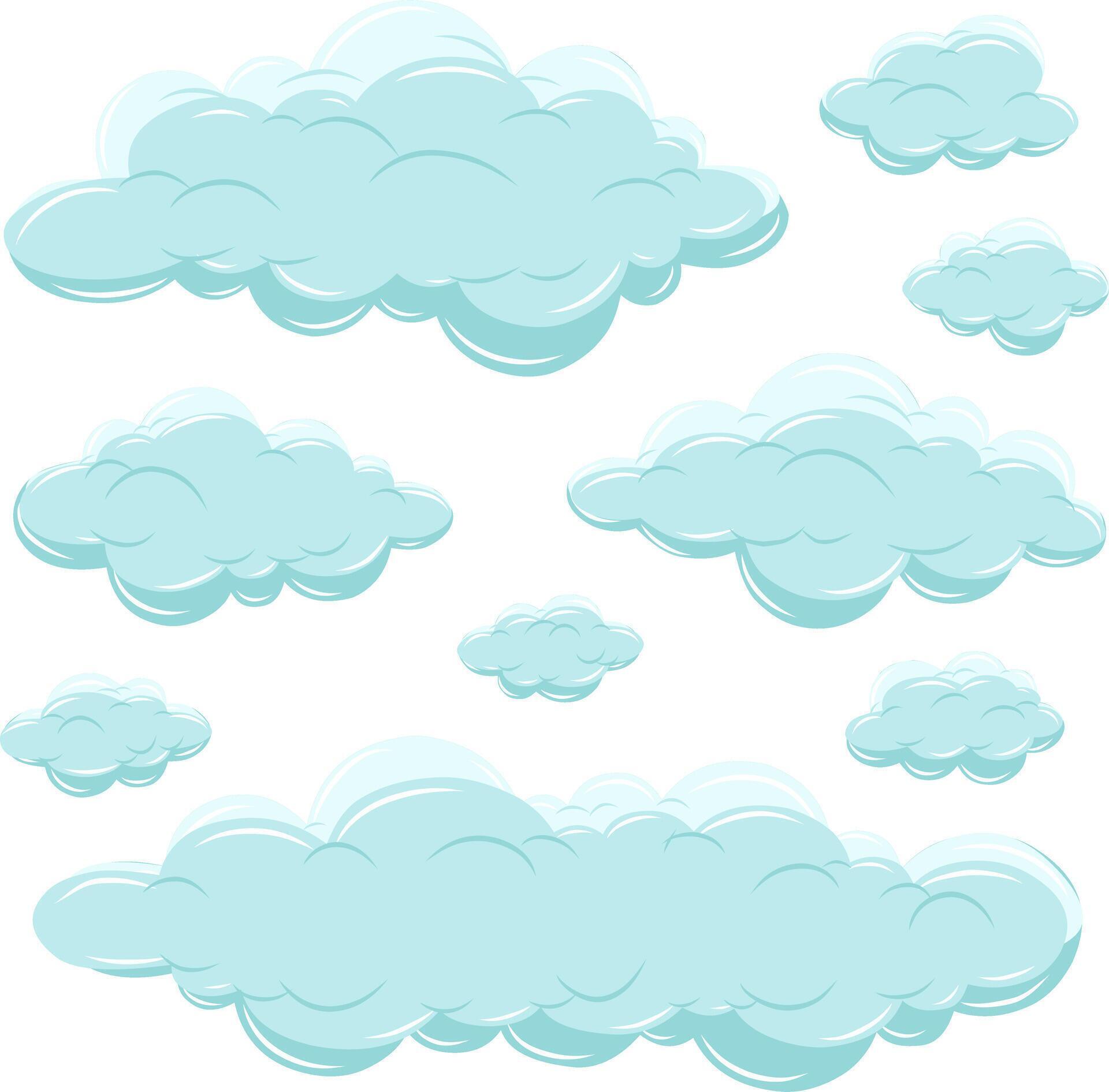 Clouds Set Collection 51213921 Vector Art at Vecteezy