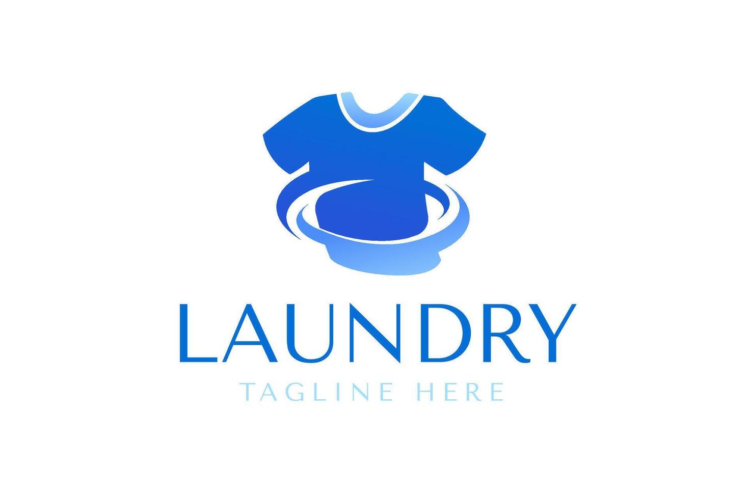 Ultra-clean laundry service logo template design. vector