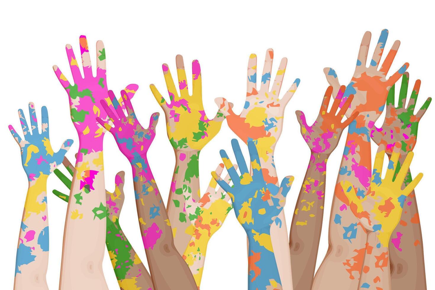 Holi festival illustration design. vector