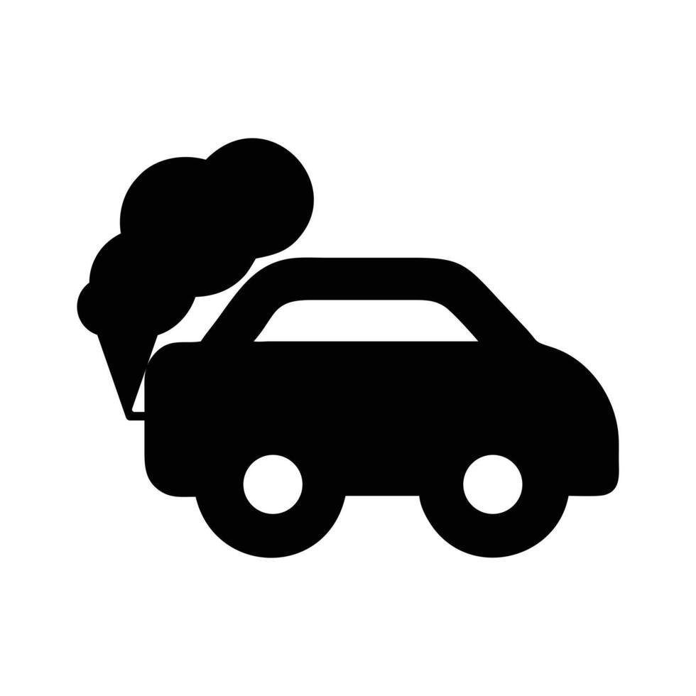 Car pollution icon vector
