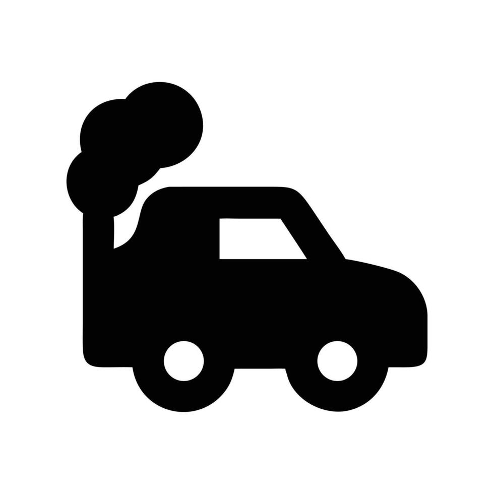 Car pollution icon vector