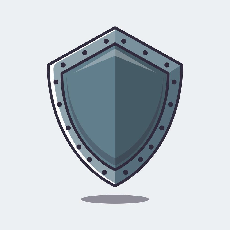 Shield. cartoon illustration. vector
