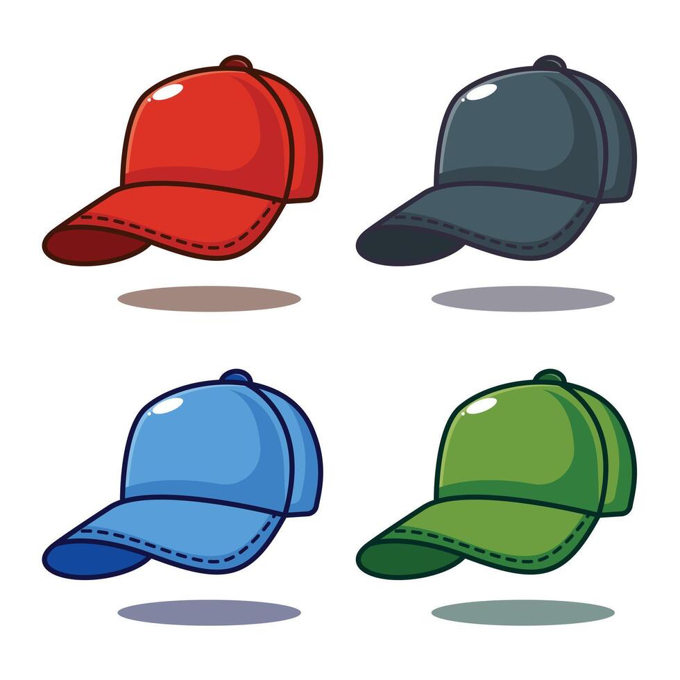 Cap. cartoon illustration. vector