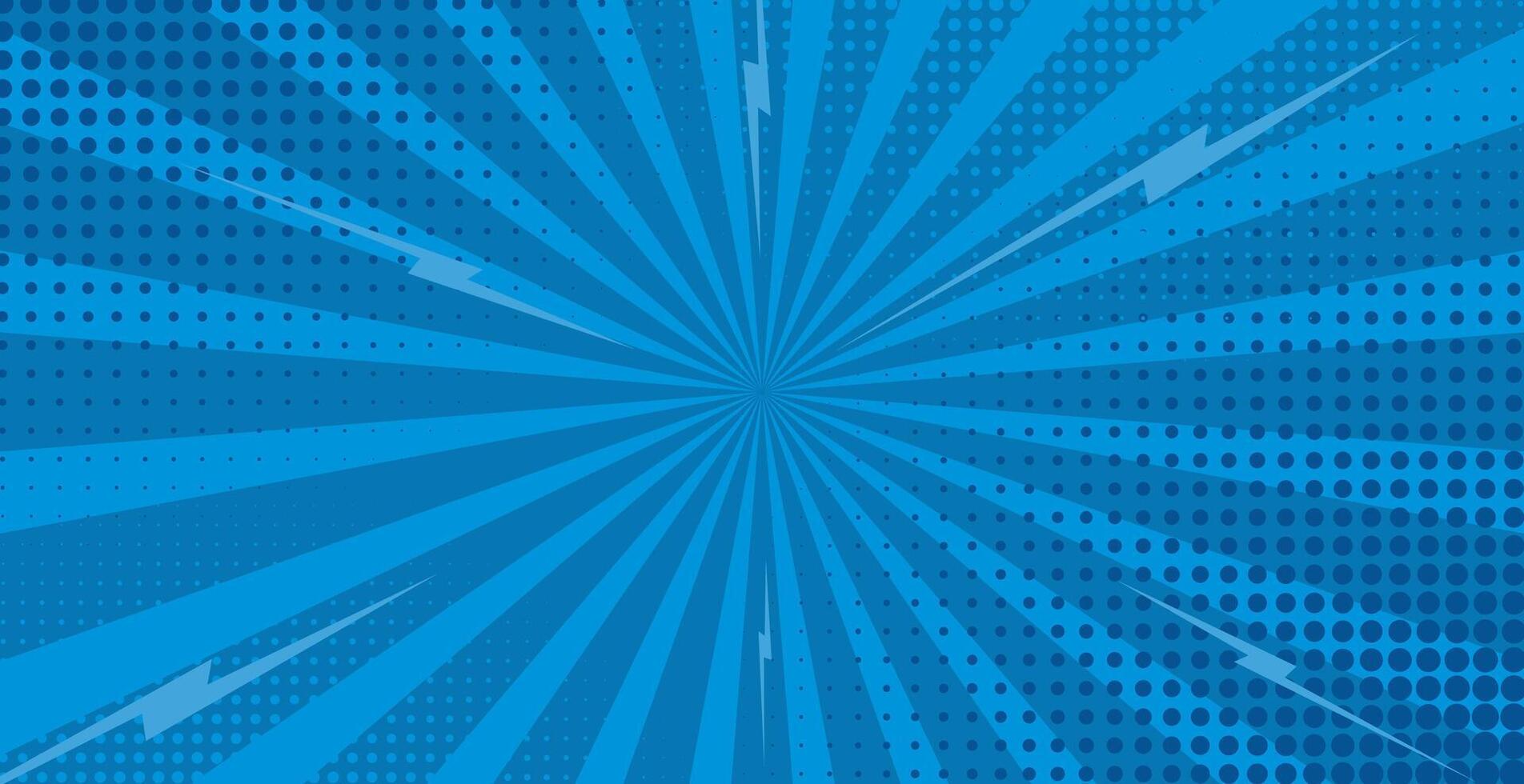 A blue background with a ray of light vector
