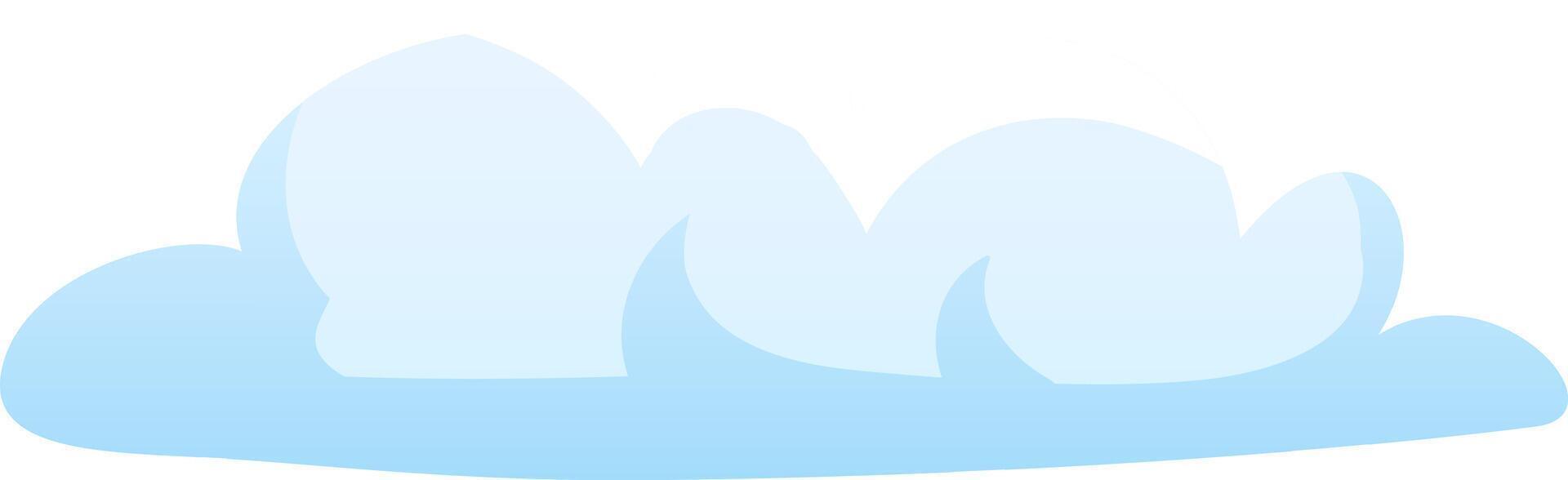 A collection of soft fluffy white clouds drifts gracefully in a clear blue sky on a sunny day creating a serene backdrop near the oceans edge vector
