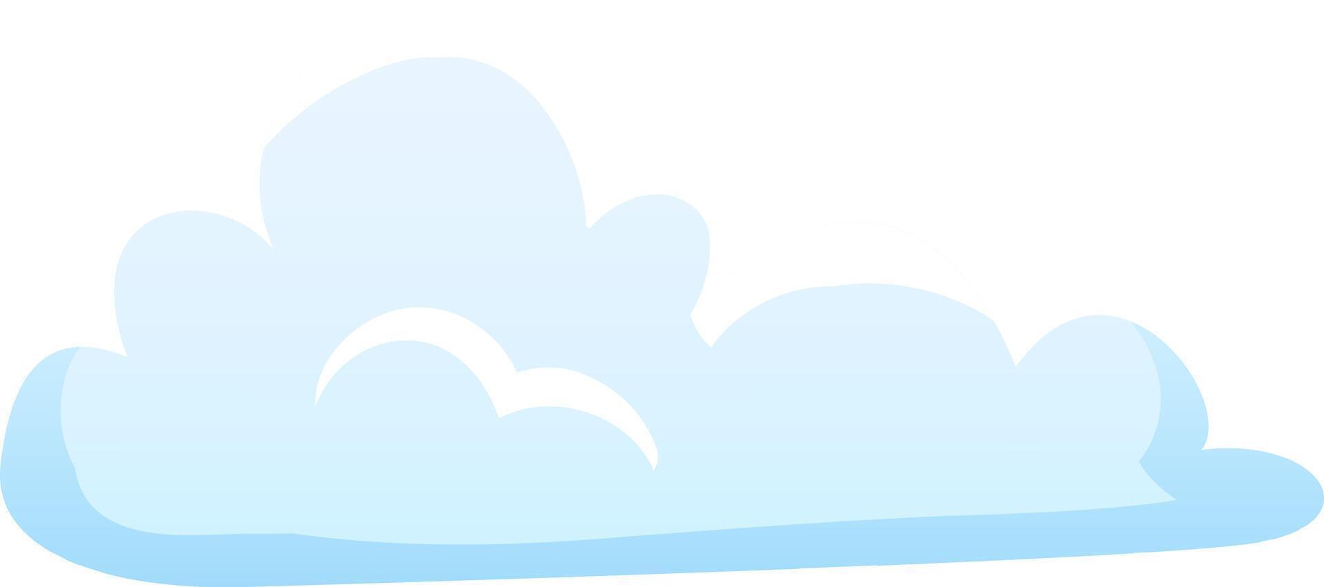 A fluffy cloud glides through a serene blue sky capturing sunlight and adding a touch of beauty to the afternoon atmosphere creating a peaceful backdrop vector