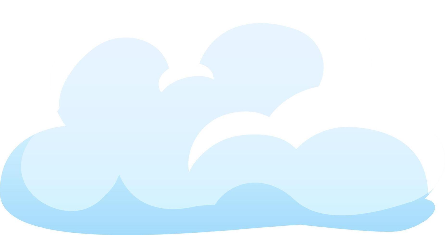 A light airy cloud drifts peacefully across the sky on a bright sunny day creating a serene atmosphere perfect for relaxation vector