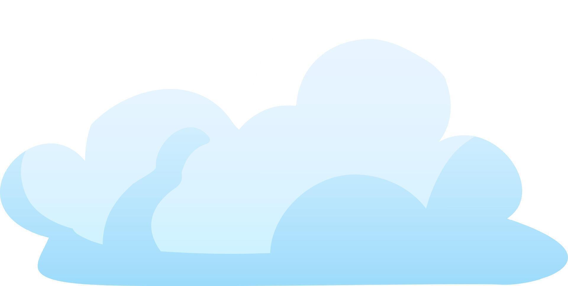 Soft light blue clouds float gently across a pale background evoking a peaceful and tranquil ambiance. The tranquil sky inspires calm thoughts vector
