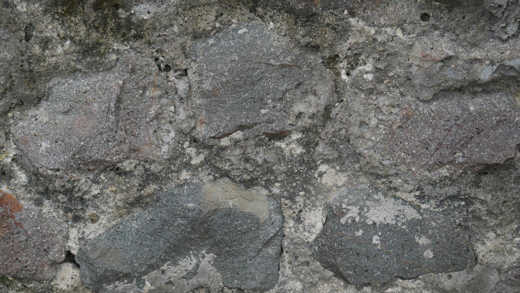 Grey rock stone texture background wall pattern, top view. Background design for dark wallpaper photo